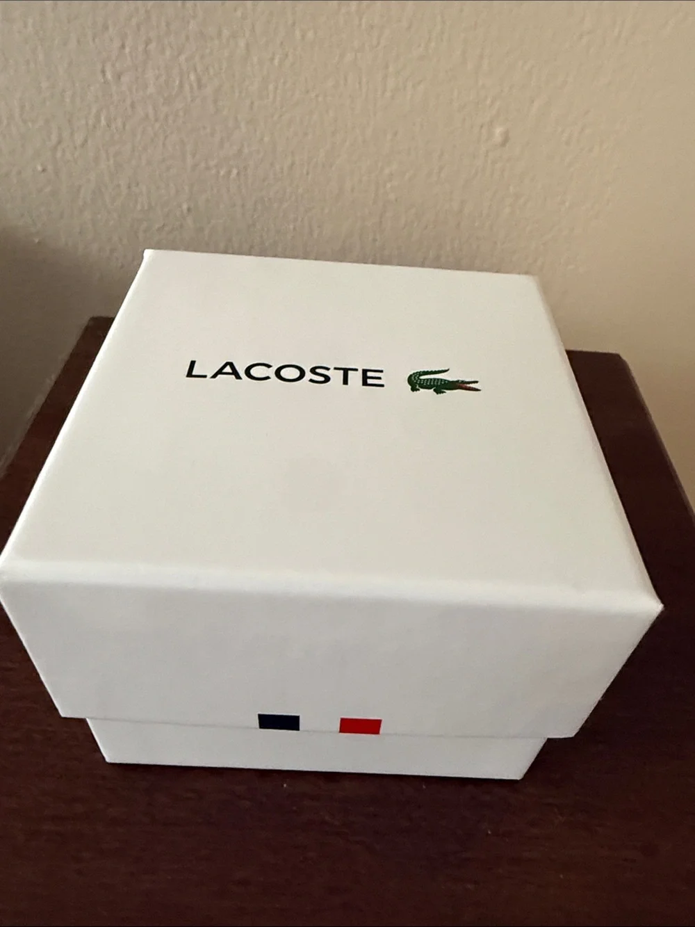 Lacoste White Dial Watch with Black Accents